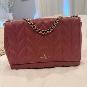 Kate Spade Mauve Quilted Shoulder Bag